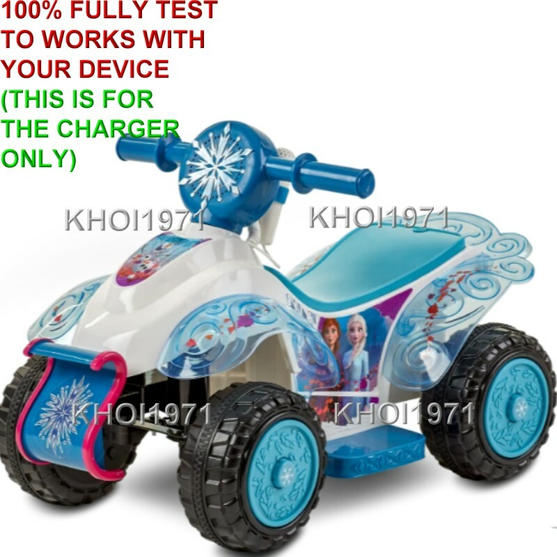 6V AC Wall Charger Adapter for KT1515 Kidtrax Frozen 2 Sing Ride-On Quad Toy