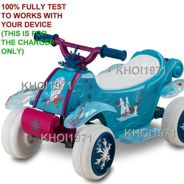6V AC Wall Charger Adapter for KT1516 Kid Trax Frozen 2 Toddler Quad Ride-On Toy