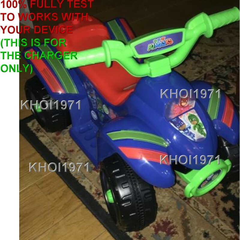 6V AC Wall Charger Adapter for KT1522WM Kid Trax PJ Masks Cat Quad Ride-On Battery