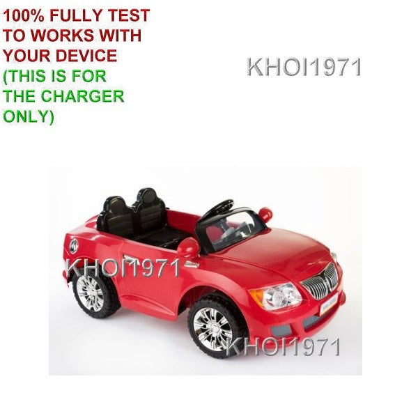 AC Wall Charger Adapter for Monster Trax Convertible 12V Ride-On Battery