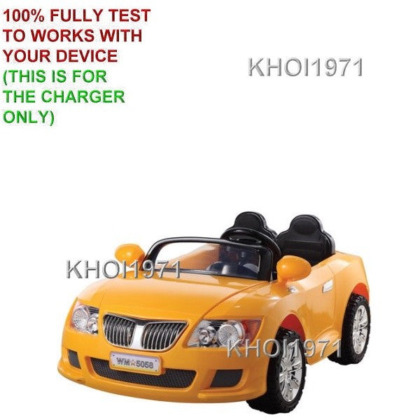 AC Wall Charger Adapter for Monster Trax Convertible 12V Ride-On Battery