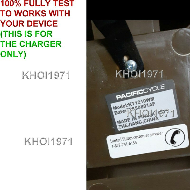 AC Wall Charger Adapter for Mossy Oak Break Up Infinity KT1210 Ride-On Toy