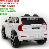 12V AC Wall Charger Adapter for Kids Motorz Volvo XC90 Ride-On Toy