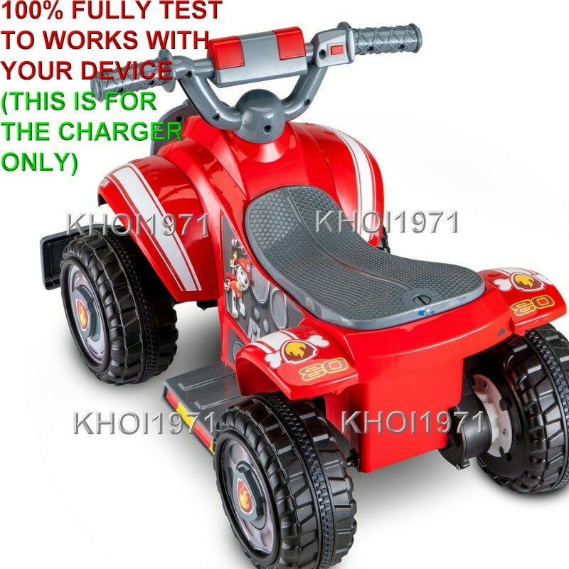 AC Wall Charger Adapter for 6V Nickelodeon Paw Patrol Quad Ride-On Battery