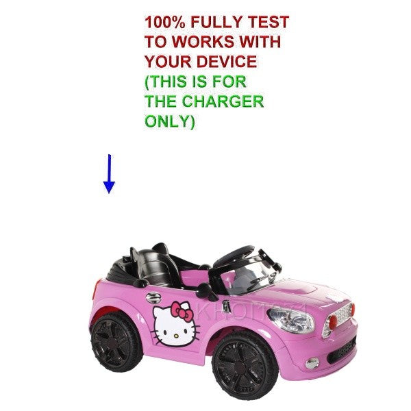 Pink AC Wall Charger Adapter for 6V Ride-On Coupe Toy