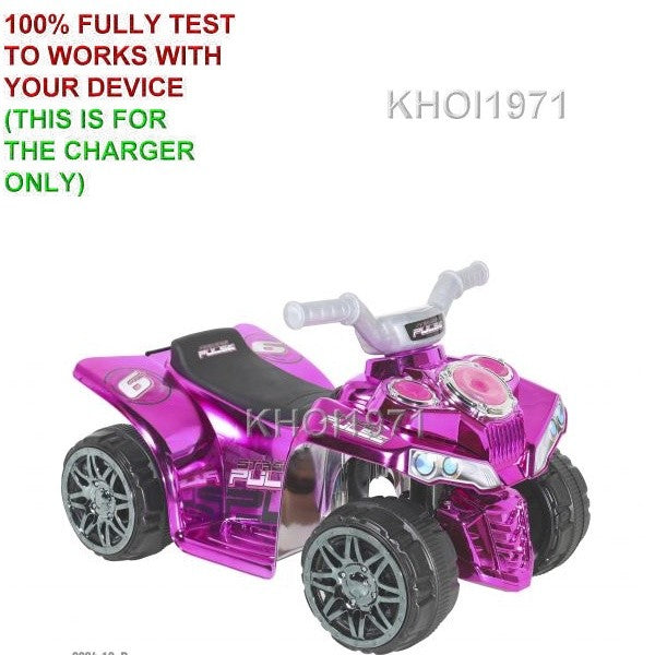 6V Pink AC Wall Charger Adapter for Dynacraft Street Pulse Quad Ride-On Toy