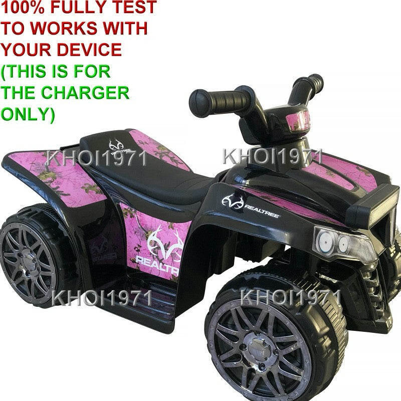 6V AC Wall Charger Adapter for Pink Camo Ride-On Vehicle