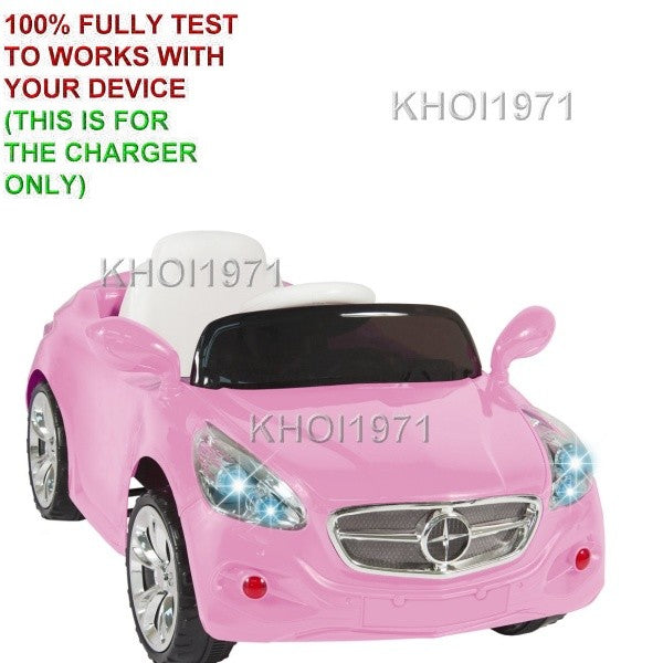 Pink AC Wall Charger Adapter for Ride-On Car Model SKY2072