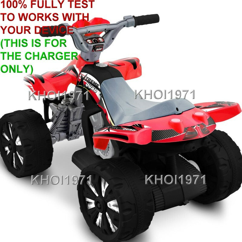 AC Wall Charger Adapter for Kid Motorz Xtreme Quad Ride-On 6V Battery Red 0670