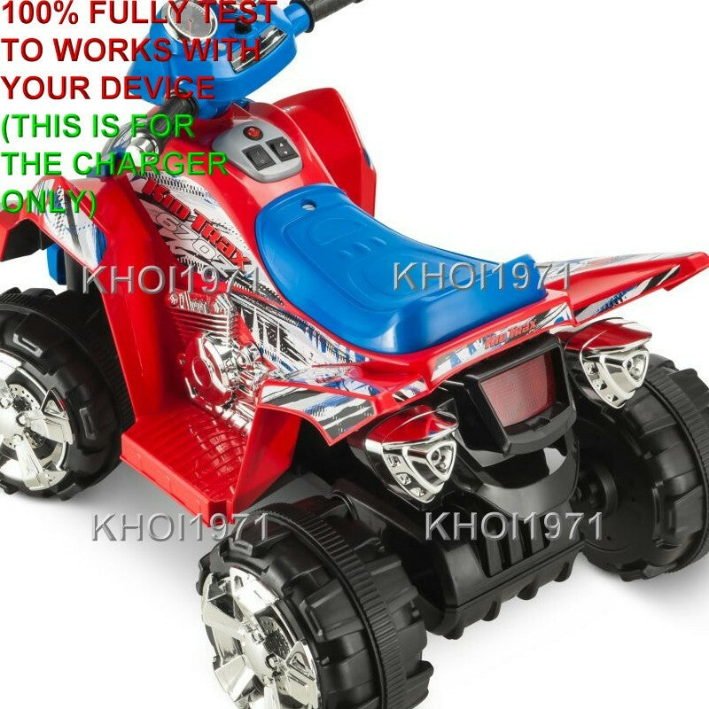 AC Wall Charger Adapter for Kid Trax KT670Z KT670ZA Red and Blue Ride-On ATV