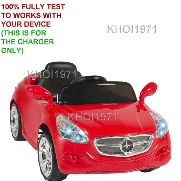 Red AC Wall Charger Adapter for Ride-On Car SKY2083