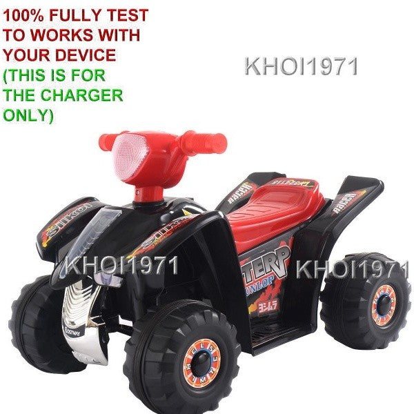 6V AC Wall Charger Adapter for Red 4-Wheeler ATV Ride-On Toy