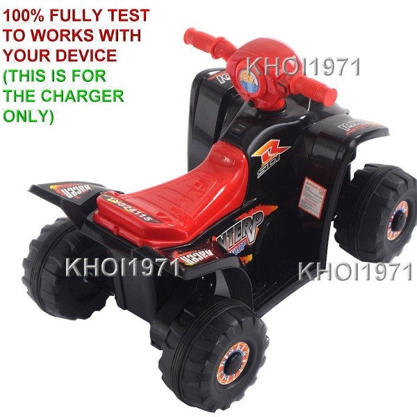 6V AC Wall Charger Adapter for Red 4-Wheeler ATV Ride-On Toy