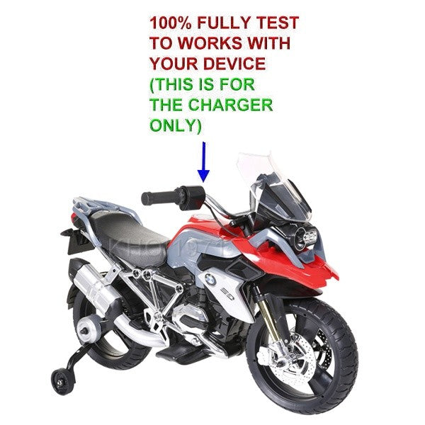 AC Wall Charger Adapter for 6-Volt Ride-On Battery Compatible with BMW Motorcycle Model W348AC