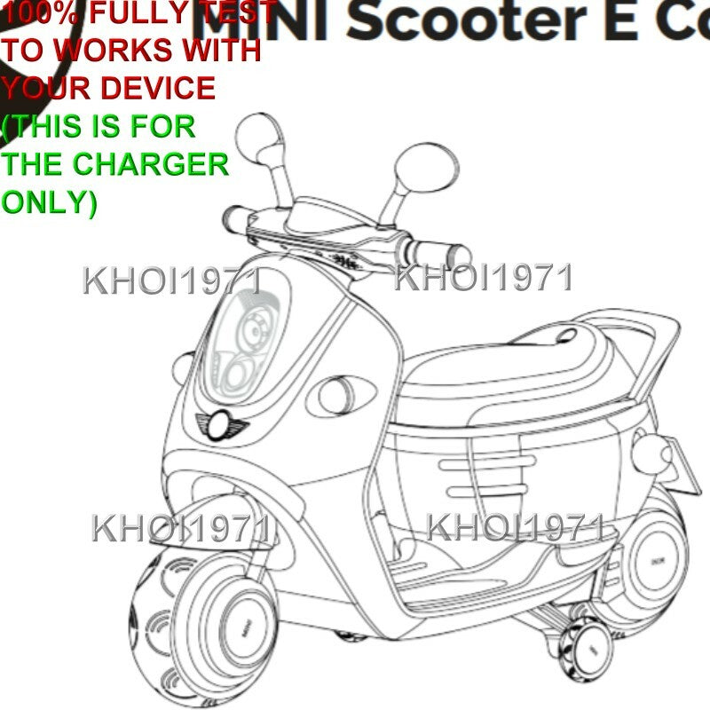 6V AC Wall Charger Adapter for Mini Electric Ride-On Scooter Model W338AC-F