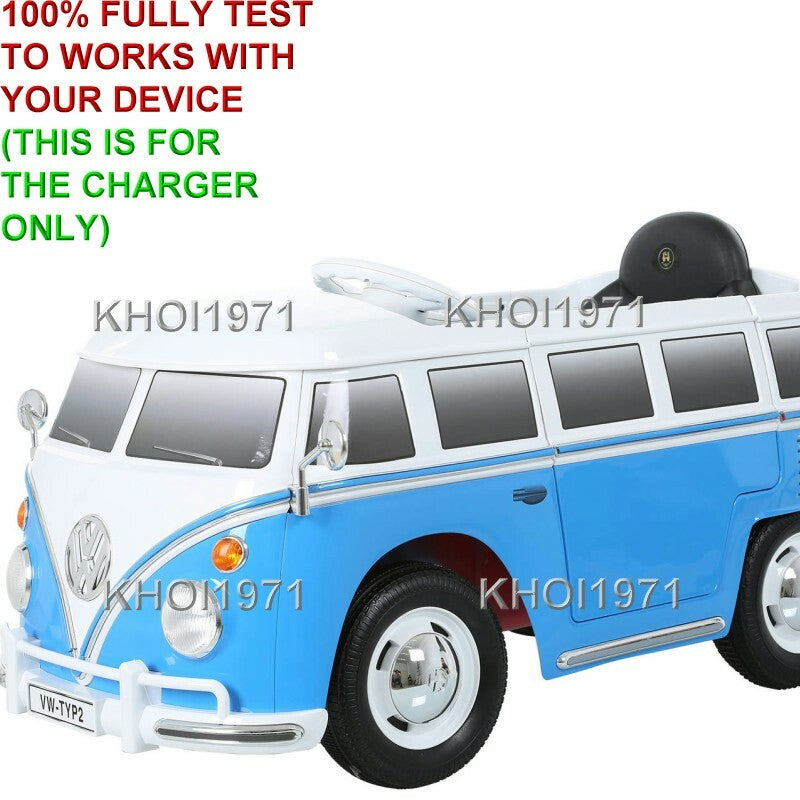 AC Wall Charger Adapter for Volkswagen VW Type 2 Bus 6V Ride-On Battery