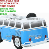AC Wall Charger Adapter for Rollplay W487AC Volkswagen Bus Type 2 T1 Ride-On Toy
