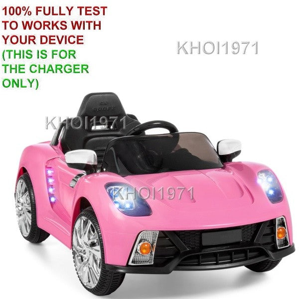 Wall Charger AC Adapter for SKY908 and SKY907 Ride-On Vehicles in Pink and Red