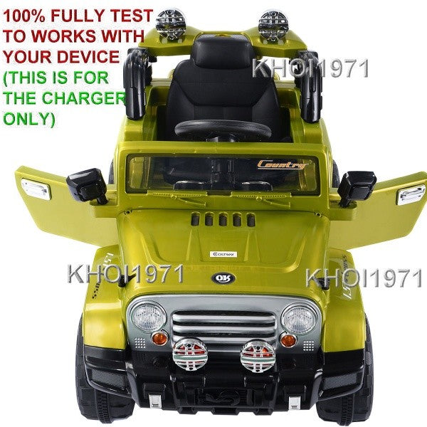 12V AC Charger Adapter for MP3 Ride-On Truck and Jeep Battery TY324103GN