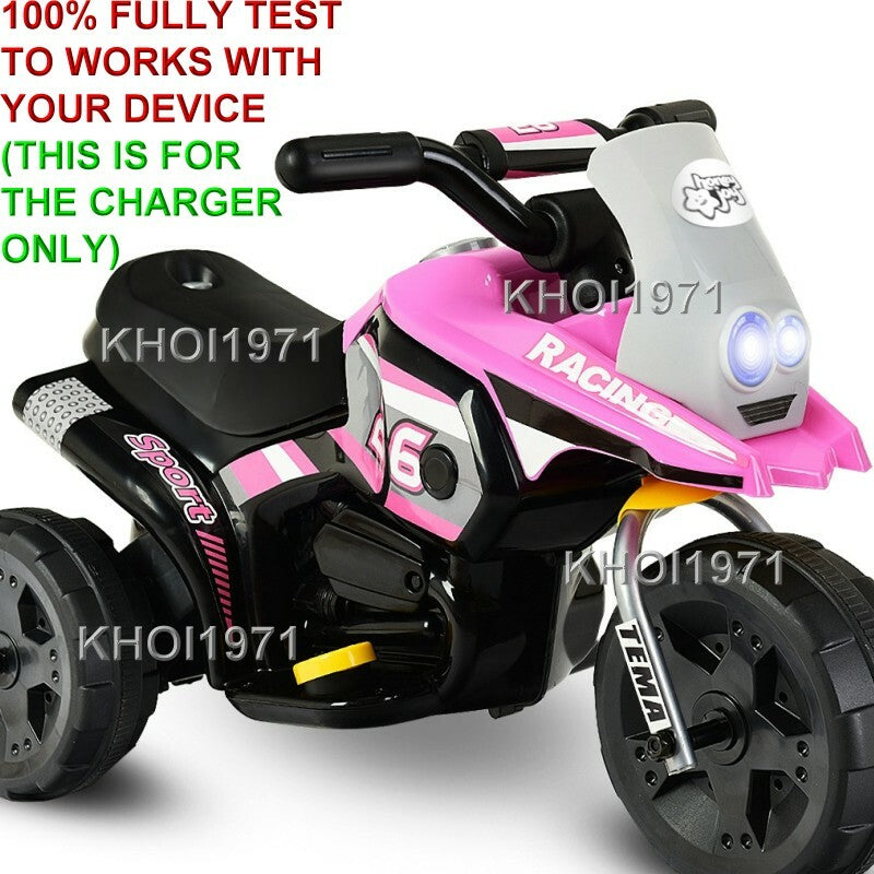 6V AC Charger Adapter for TY324110 3-Wheel Motorcycle Ride-On Toy