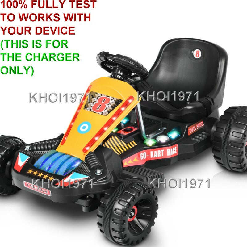 AC Charger Adapter for 6V Battery Ride-On Go Kart with 4 Wheels TY563824