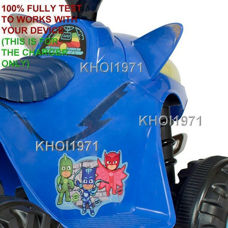 6V AC Wall Charger Adapter for W413AC W413 Ride-On Quad with PJ Masks Cat Design