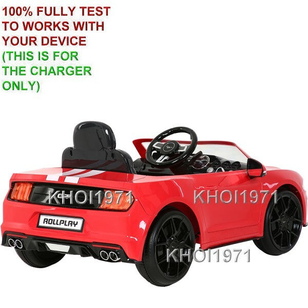 AC Wall Charger Adapter for 6V Battery Ride-On Ford Mustang GT W441 Model