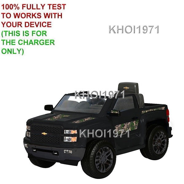 AC Wall Charger Adapter for 6V Rollplay Chevy Silverado Camo Ride-On W460-C