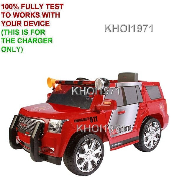 6V AC Wall Charger Adapter for W510AC PC Ride-On GMC Yukon Denali SUV Toy Car