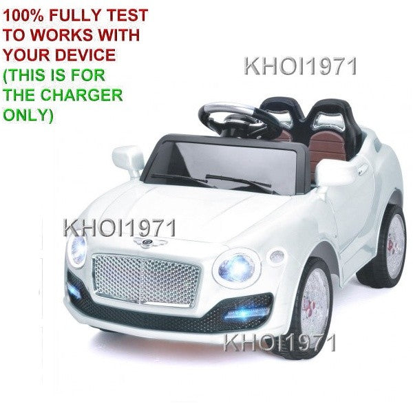 White AC Wall Charger Adapter for Kids Ride-On Car Remote TY564944