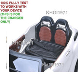 White AC Wall Charger Adapter for Kids Ride-On Car Remote TY564944