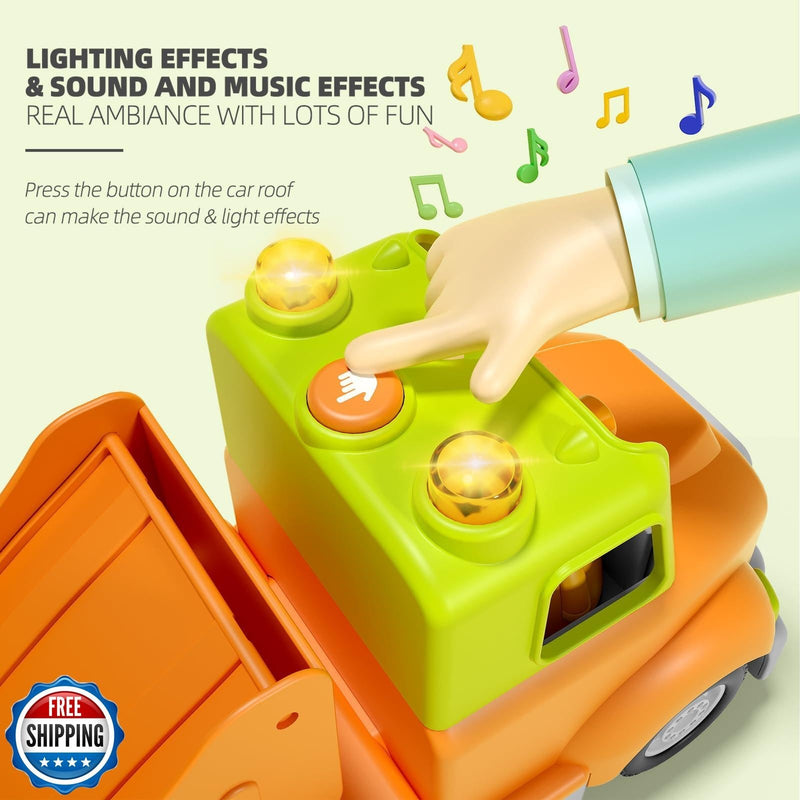 24in Friction Powered Toy Car for Kids Ages 18 Months to 5 Years