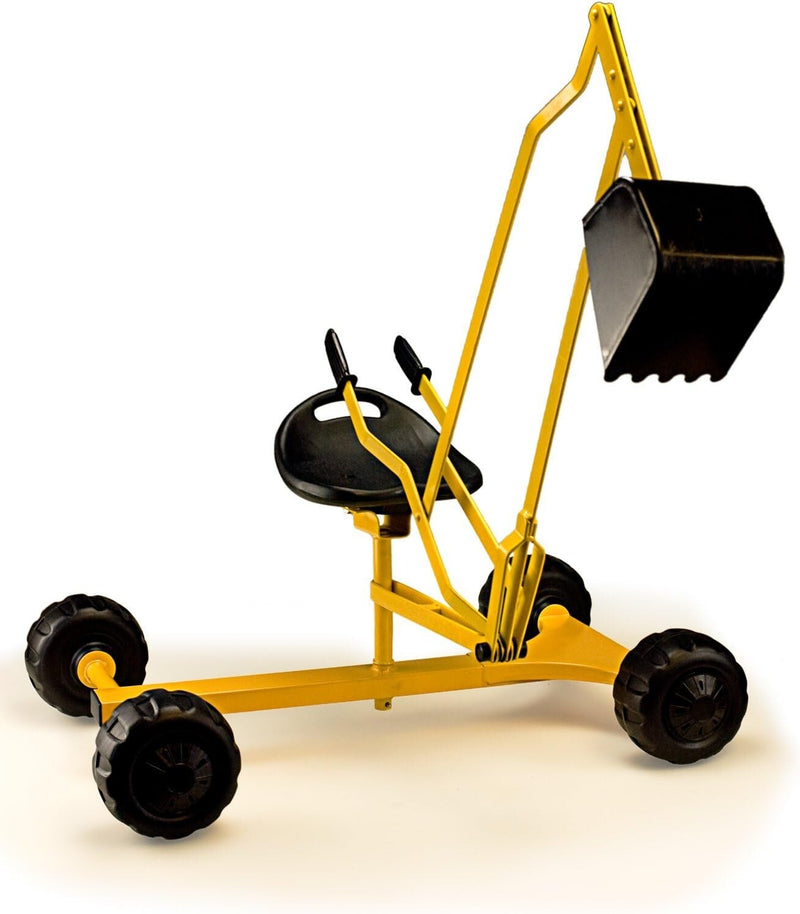 Weather-Resistant Ride-On Excavator Toy for Sandbox and Playground Play