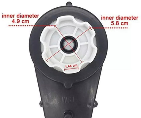 24V 30000RPM DC Motor with Gearbox for Kids Ride-On Car and SUV Parts