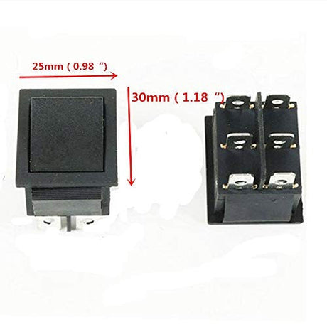 6V and 12V Foot Pedal Accelerator with Reset Control Switch for Kids Ride-On Vehicles