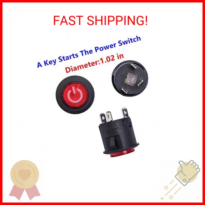 Key Start Power Switch Button Accessory for Kids' Toys