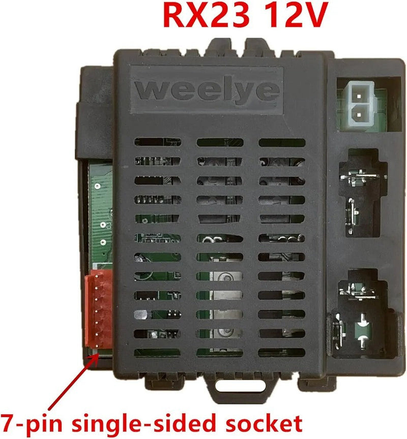 Weelye Rx23 12V Control Box Receiver Mainboard with Accessories for Kids Electric Vehicles