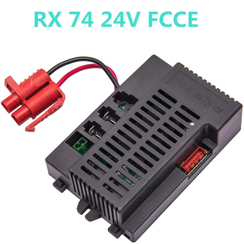 RX74 24V Kids Electric Ride-On Car with 2.4G Bluetooth Remote Control and Rechargeable Battery