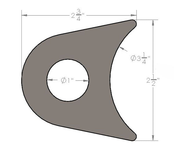 Weld on Axle Tie Down Bracket