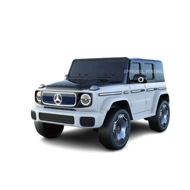 Licensed Kids Ride-On Car with Music and Radio, White