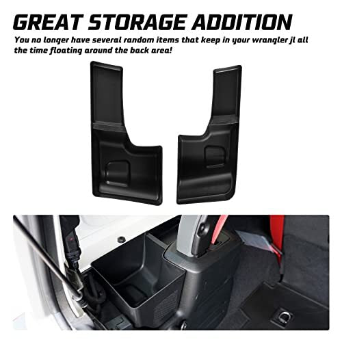 Rear Wheel Well Storage Trunk Organizer for 2018-2023 Jeep Wrangler JL
