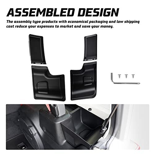 Rear Wheel Well Storage Trunk Organizer for 2018-2023 Jeep Wrangler JL