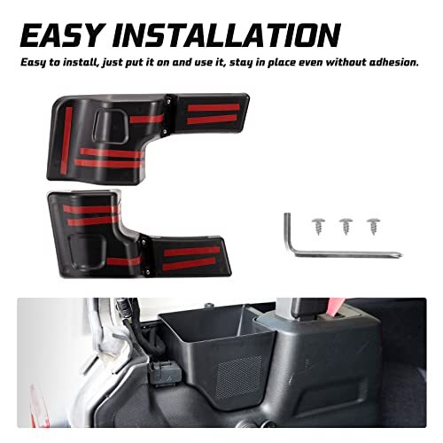 Rear Wheel Well Storage Trunk Organizer for 2018-2023 Jeep Wrangler JL