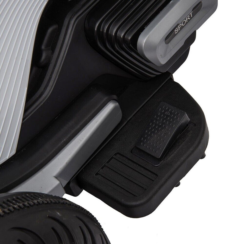 White 3-Wheel Electric Motorcycle for Kids with Dual Drive System