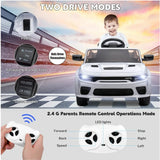 Electric Ride-On Car for Kids with Safety Belt, Parental Remote Control, and Music
