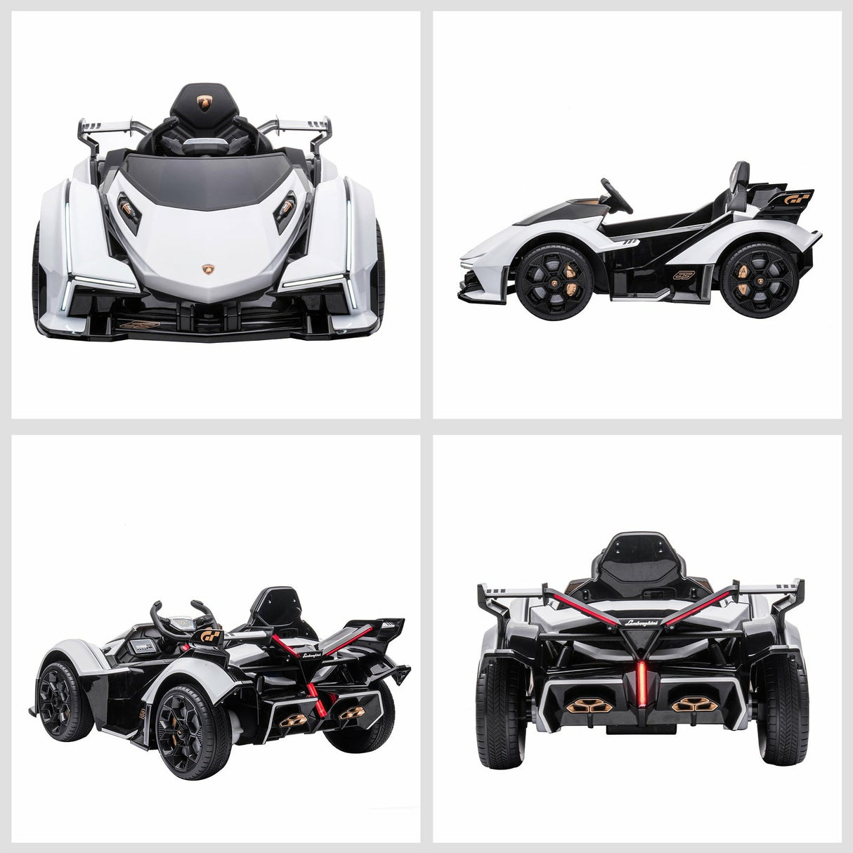 12V Kids Ride-On Sports Car Toy with Remote Control and Battery Powered Motor