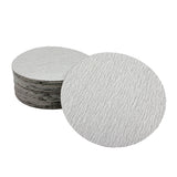 5" and 6" White/Gold Hook & Loop Aluminum Oxide Sanding Discs | Pack of 50