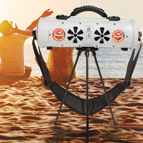 Bazooka G3 Party Bar MINI Portable Bluetooth Speaker | 70 Hours Battery Life | IP66 Waterproof | 450-watt MAX power | RGB-LED Lights | with one-click “Party Button” music-sharing technology | 6 Marine Grade Speakers Bazooka