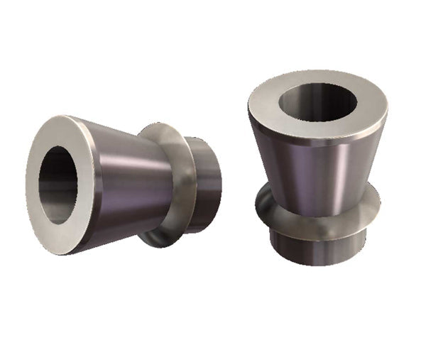 3/4" to 9/16" High Misalignment Spacer 2 5/8 Inch Mounting Width Pair Zinc Plated Steel