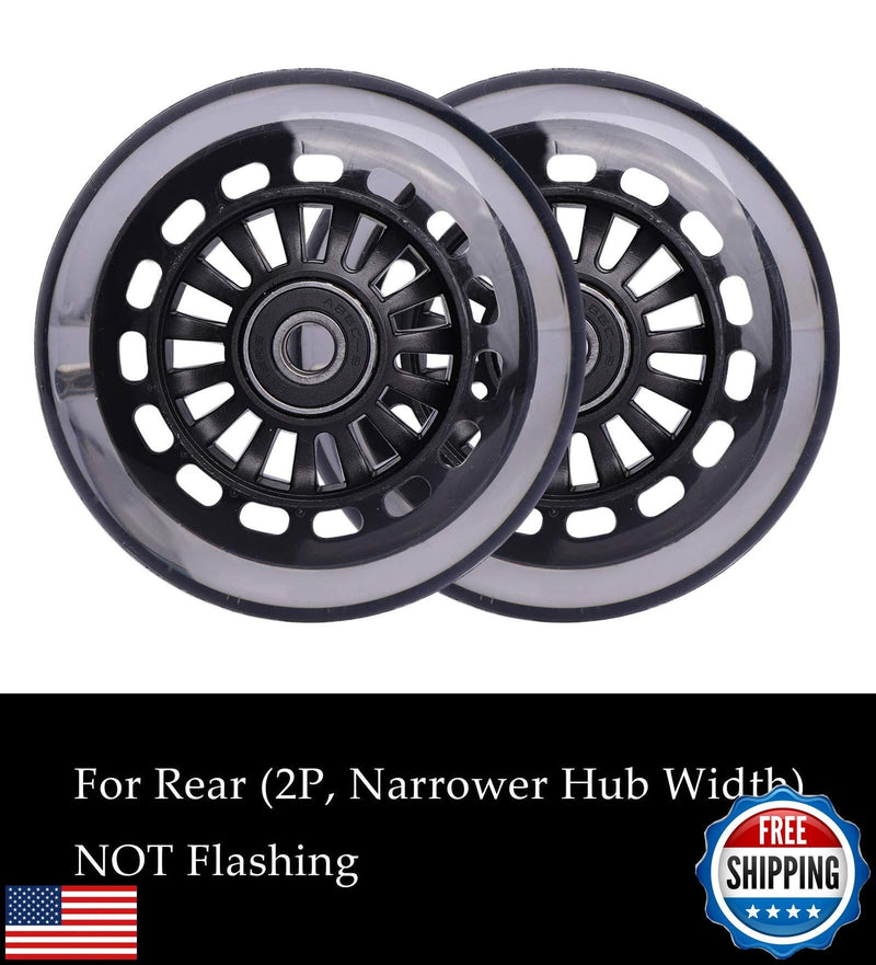 Polyurethane Front Replacement Wheels Set with Illuminated Lights for Wiggle Car Swing Car